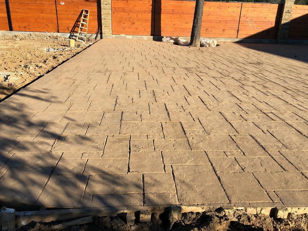 Patio Design & Installation for NJZ Concrete in Houston, TX