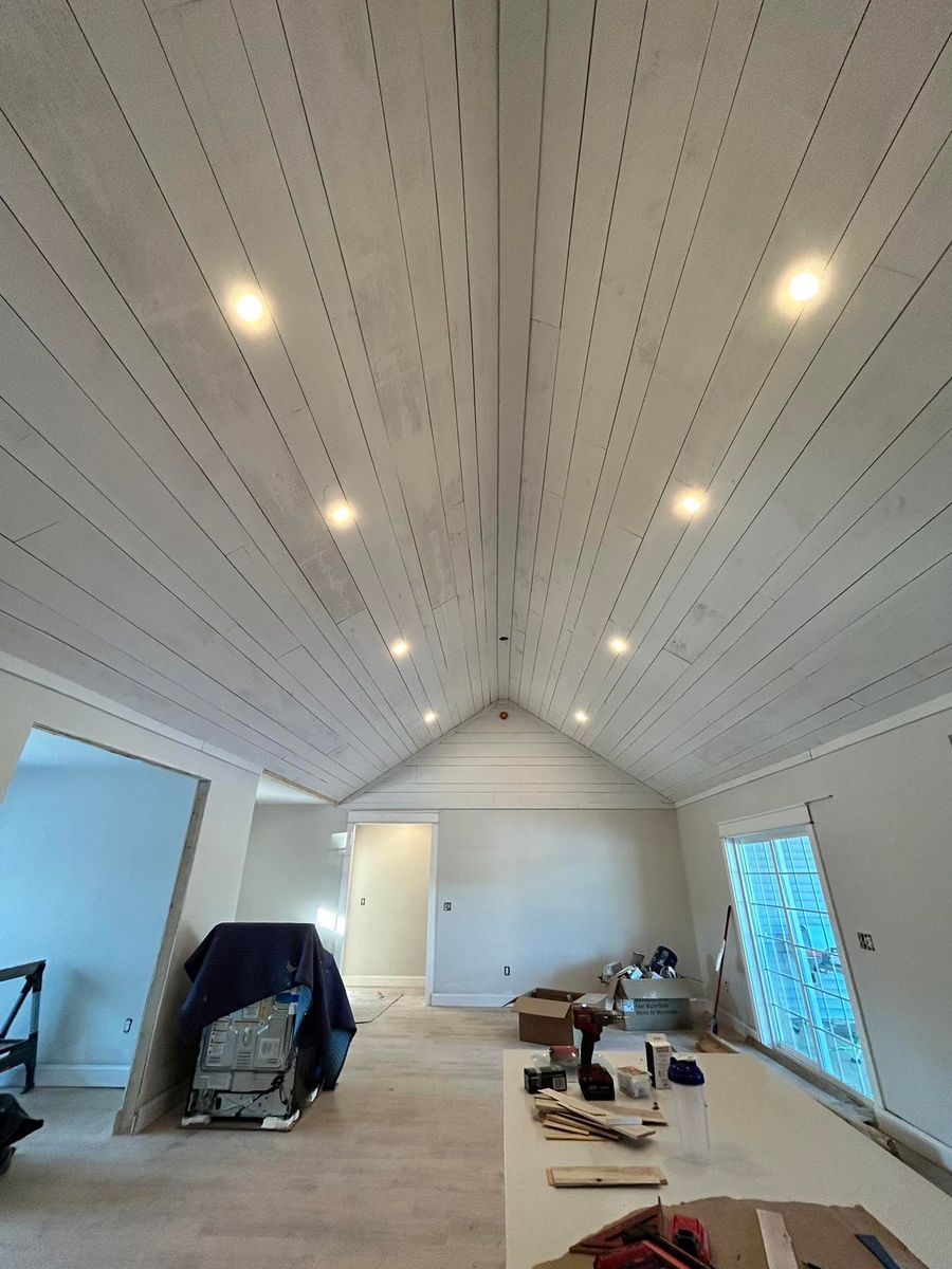 New Home Lighting Installation for Elite Electrical Services LLC in Wiscasset, ME