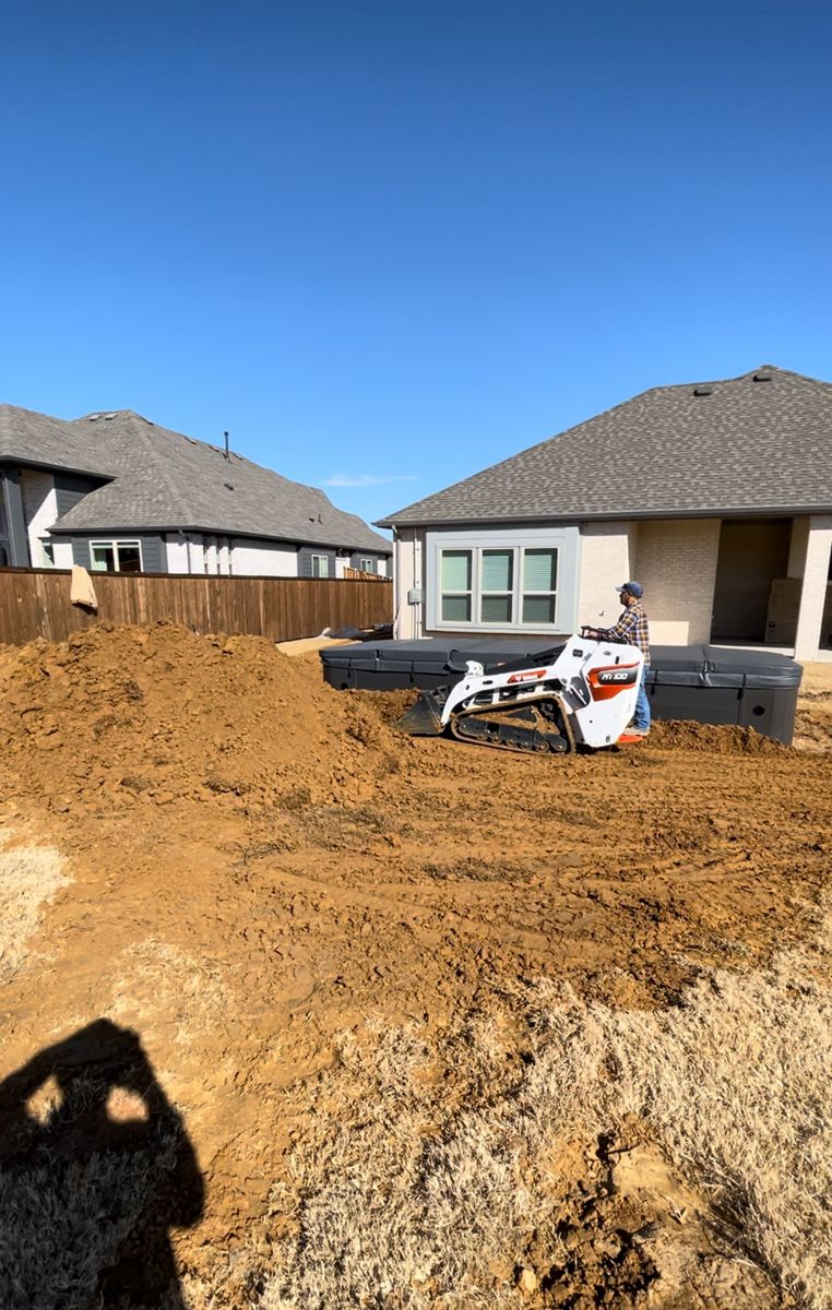 Skidsteer Work for New Gen Concrete in Keller, TX