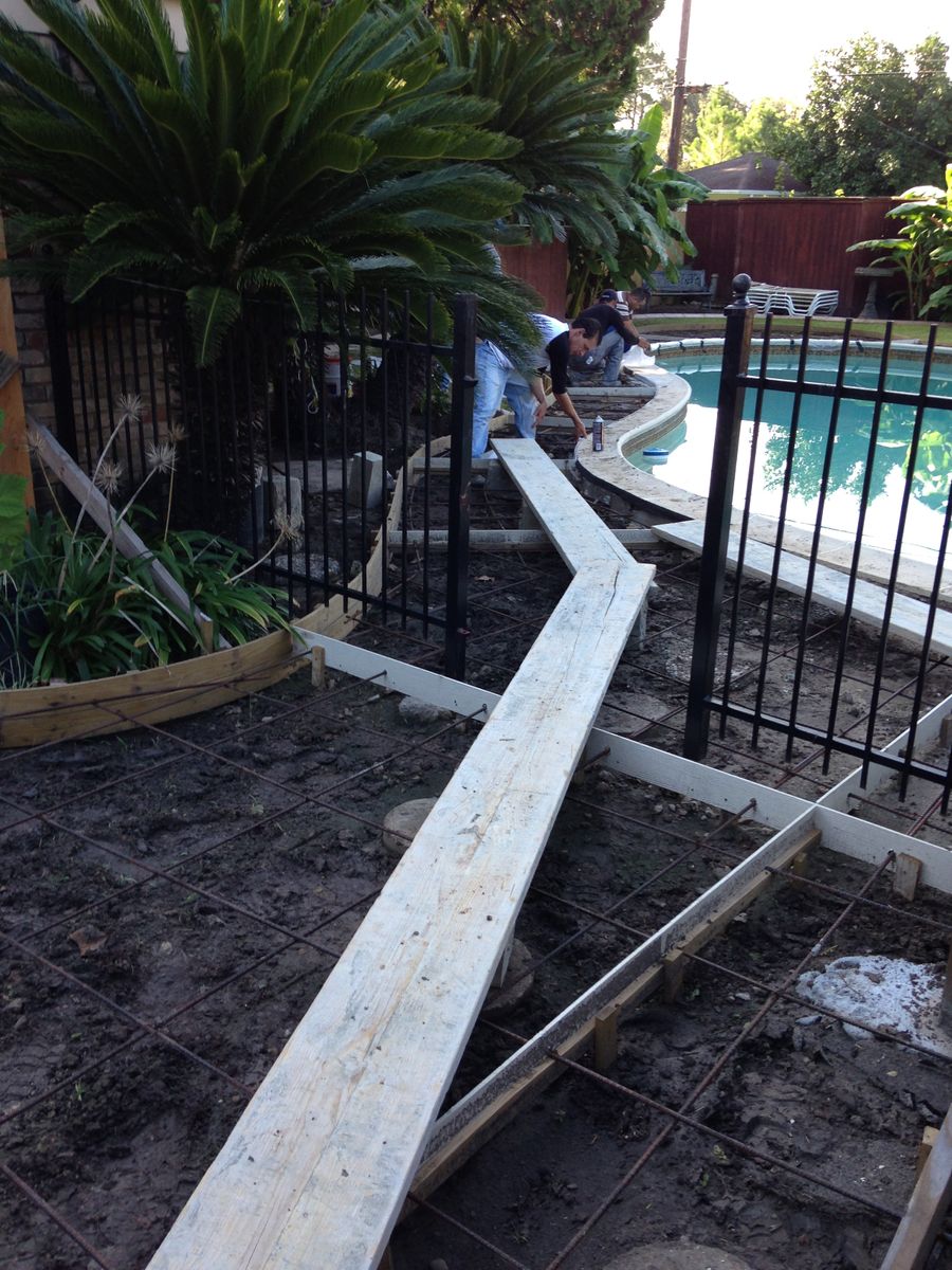 Pool Remodels for Texas Curb N Borders in Houston, TX