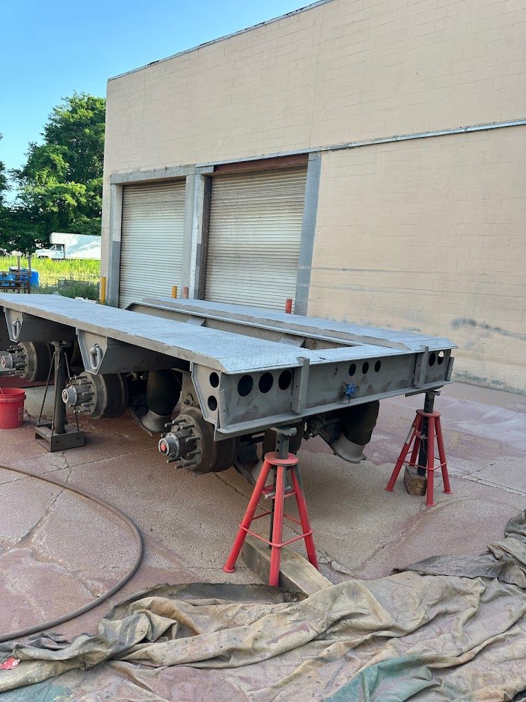 Sandblasting Surface Preparation for Tesla Construction LLC in Akron, OH