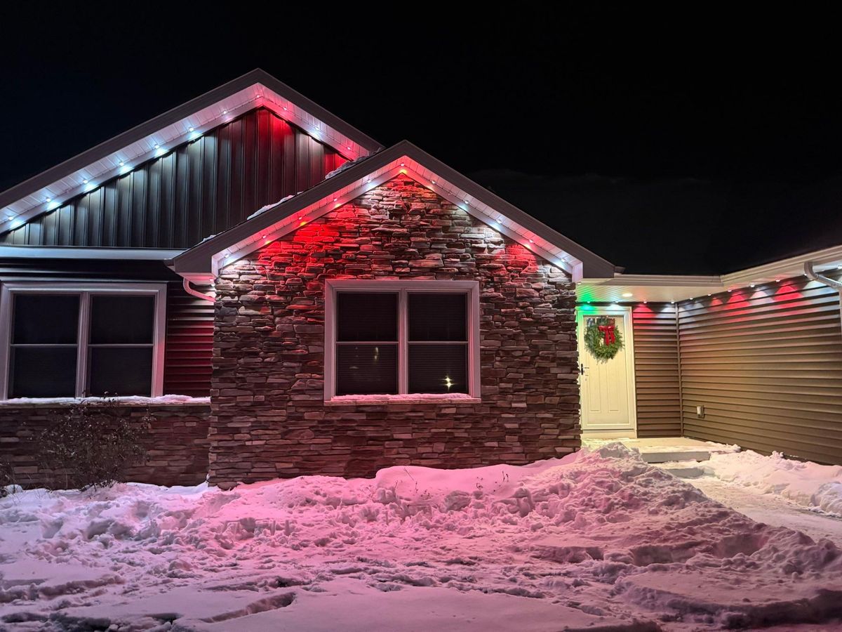 Permanent Outdoor Lighting for Risner Construction in De Motte, IN