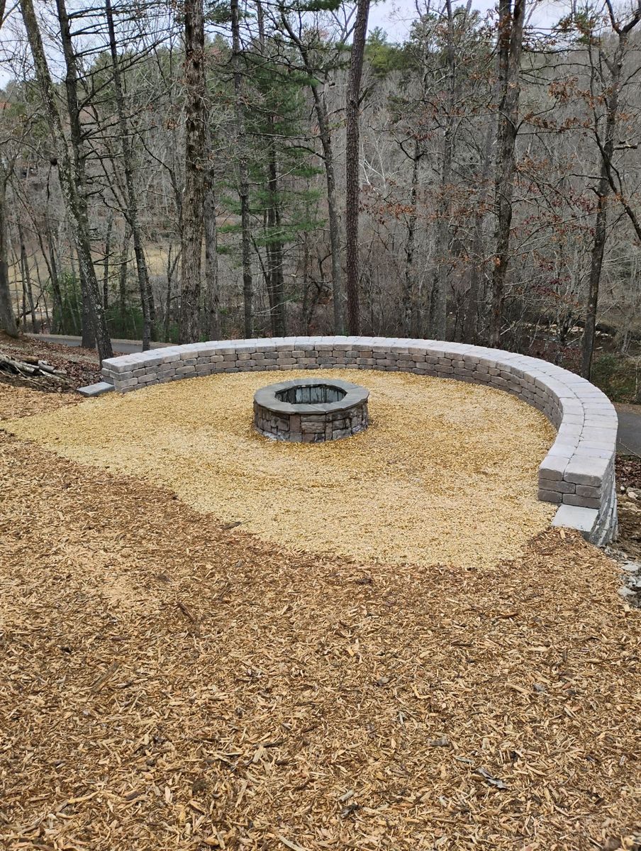 Retaining Wall Construction for C & D Landscaping Services LLC in Blairsville, GA