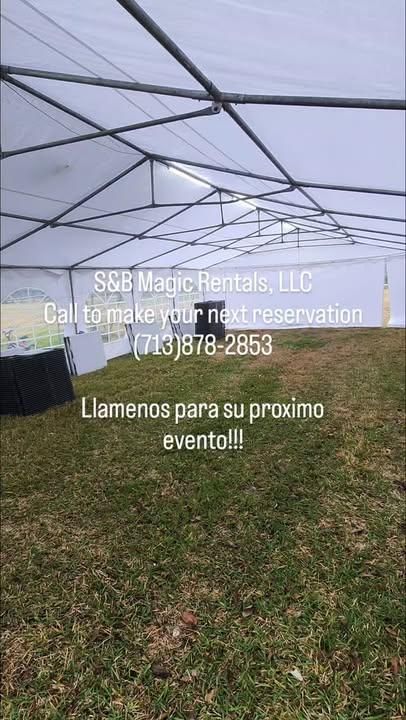 Residential Tent Rentals for S&B Magic Rentals, LLC in Houston, TX