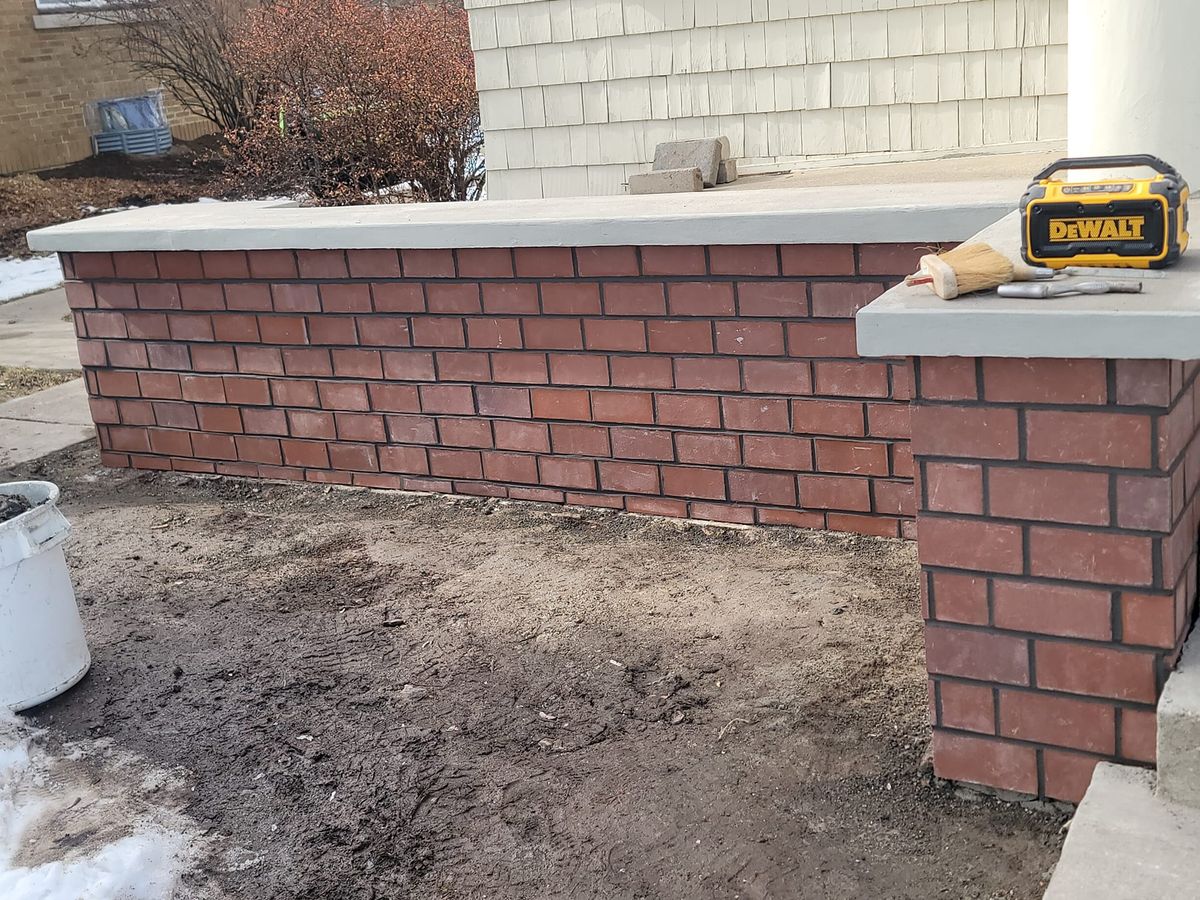 Brickwork for JM Restoration LLC. in South Milwaukee, WI