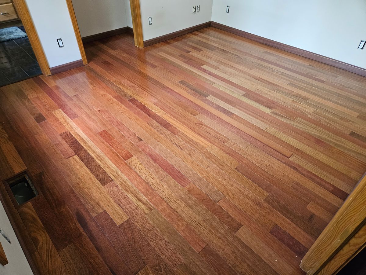 Refinish Old Hardwood for AVance Flooring in Bridgman, MI