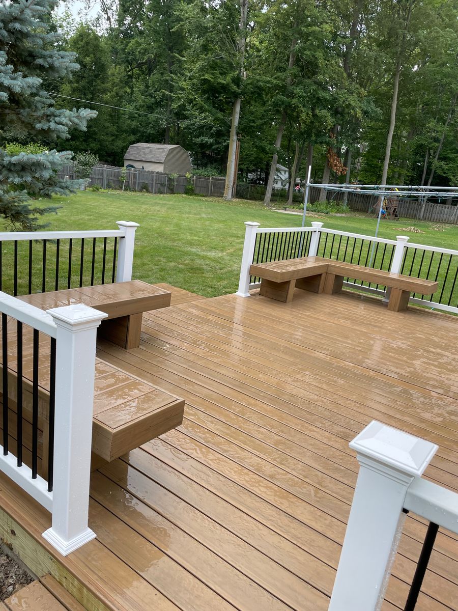 Deck Installation for Willson's Contracting in Davison, MI