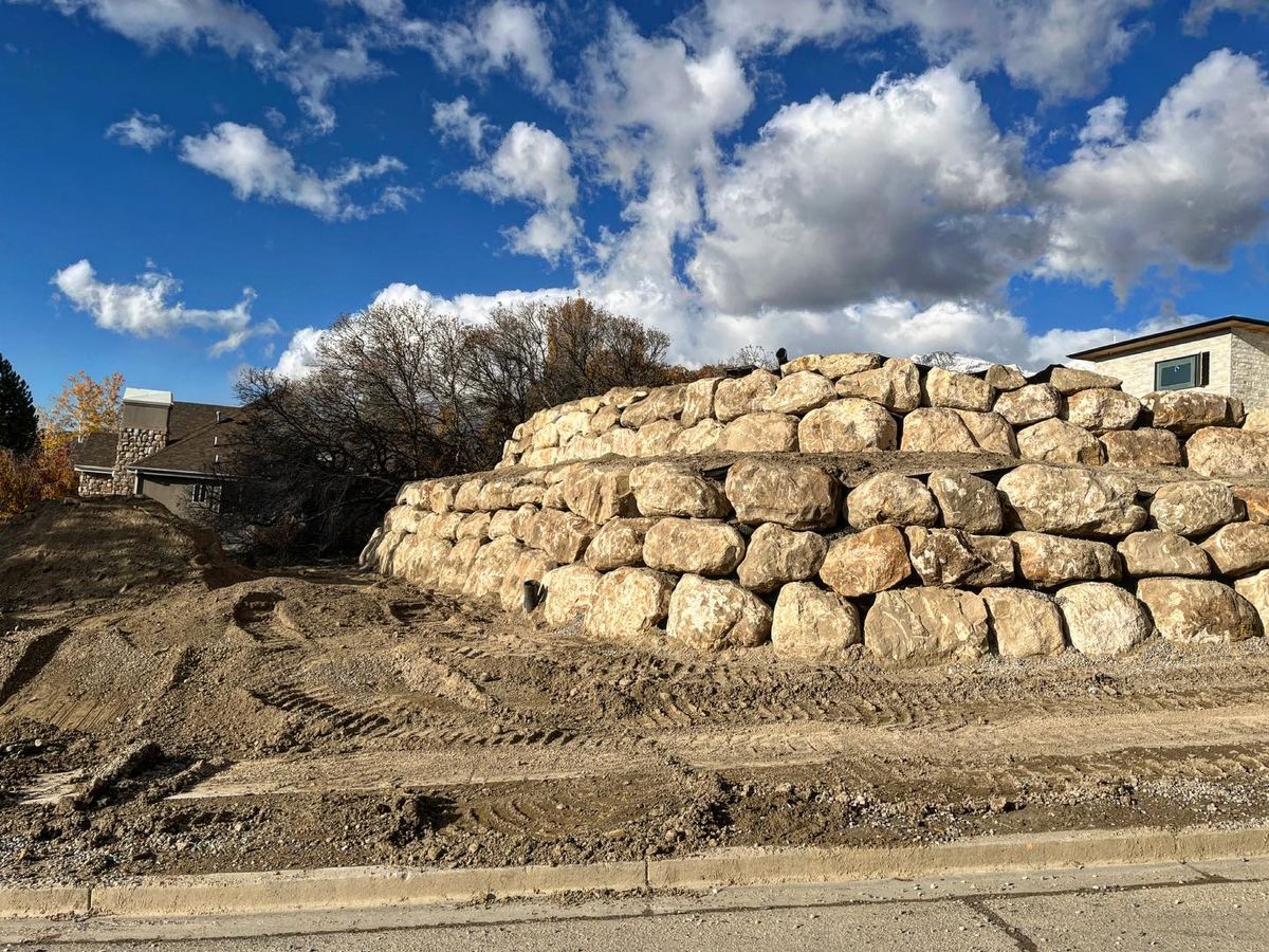 Site Preparation for Premier Rockwall & Excavating in Utah County, UT