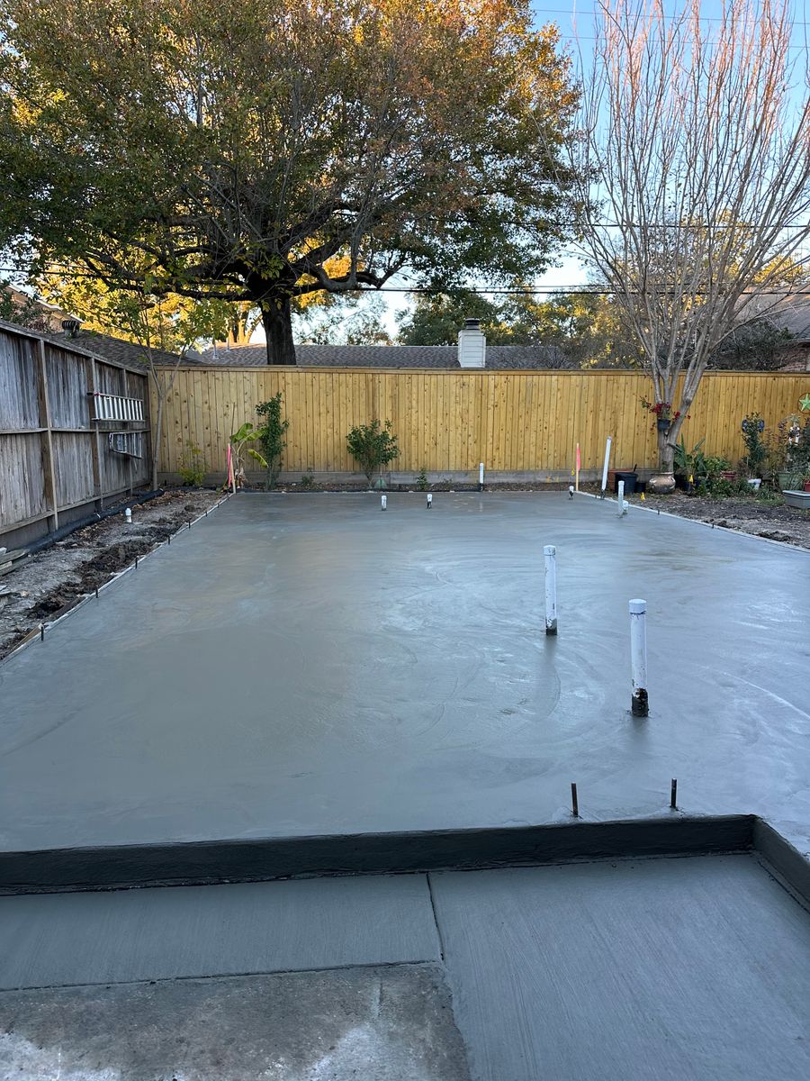 Flatwork for BigTex Concrete Construction in Houston, TX