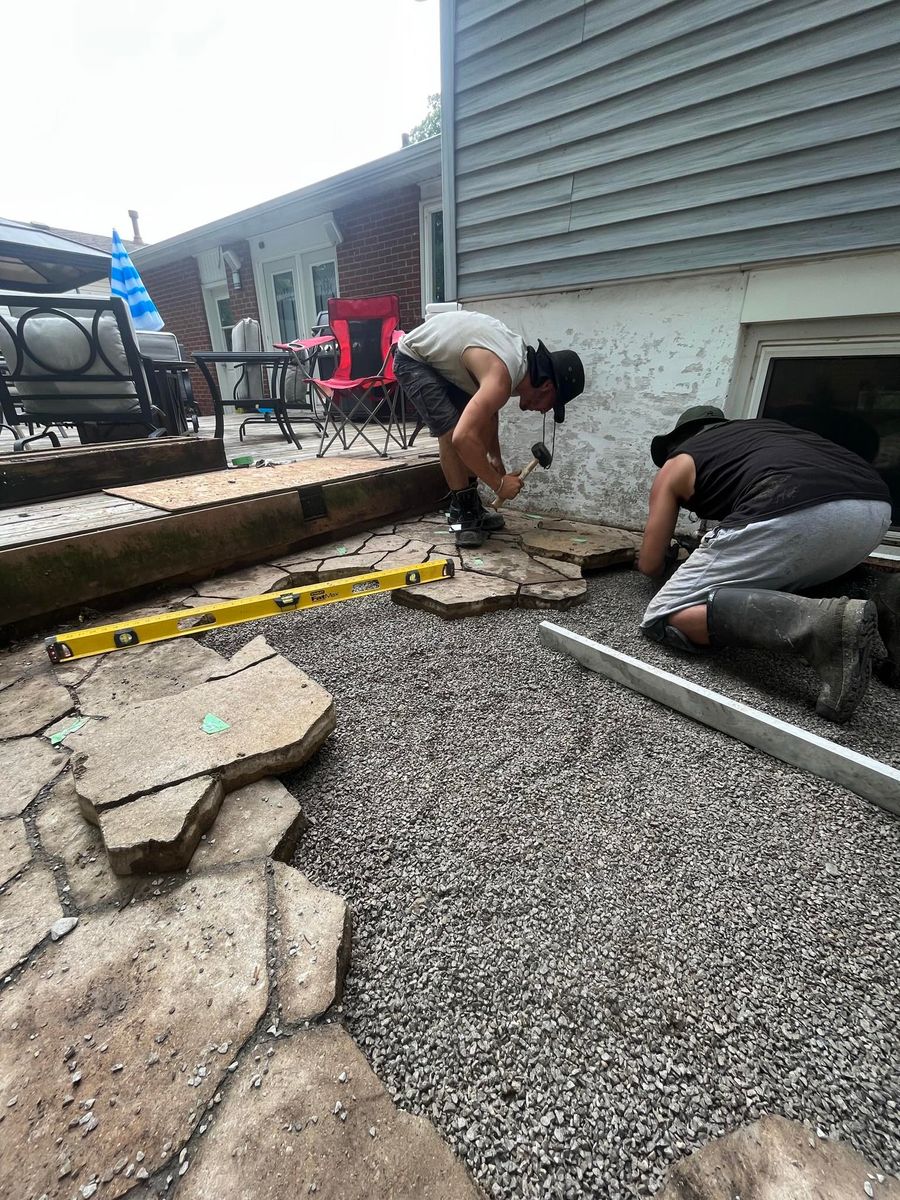 Installment for Pure Pavers Landscaping in Toronto, Canada