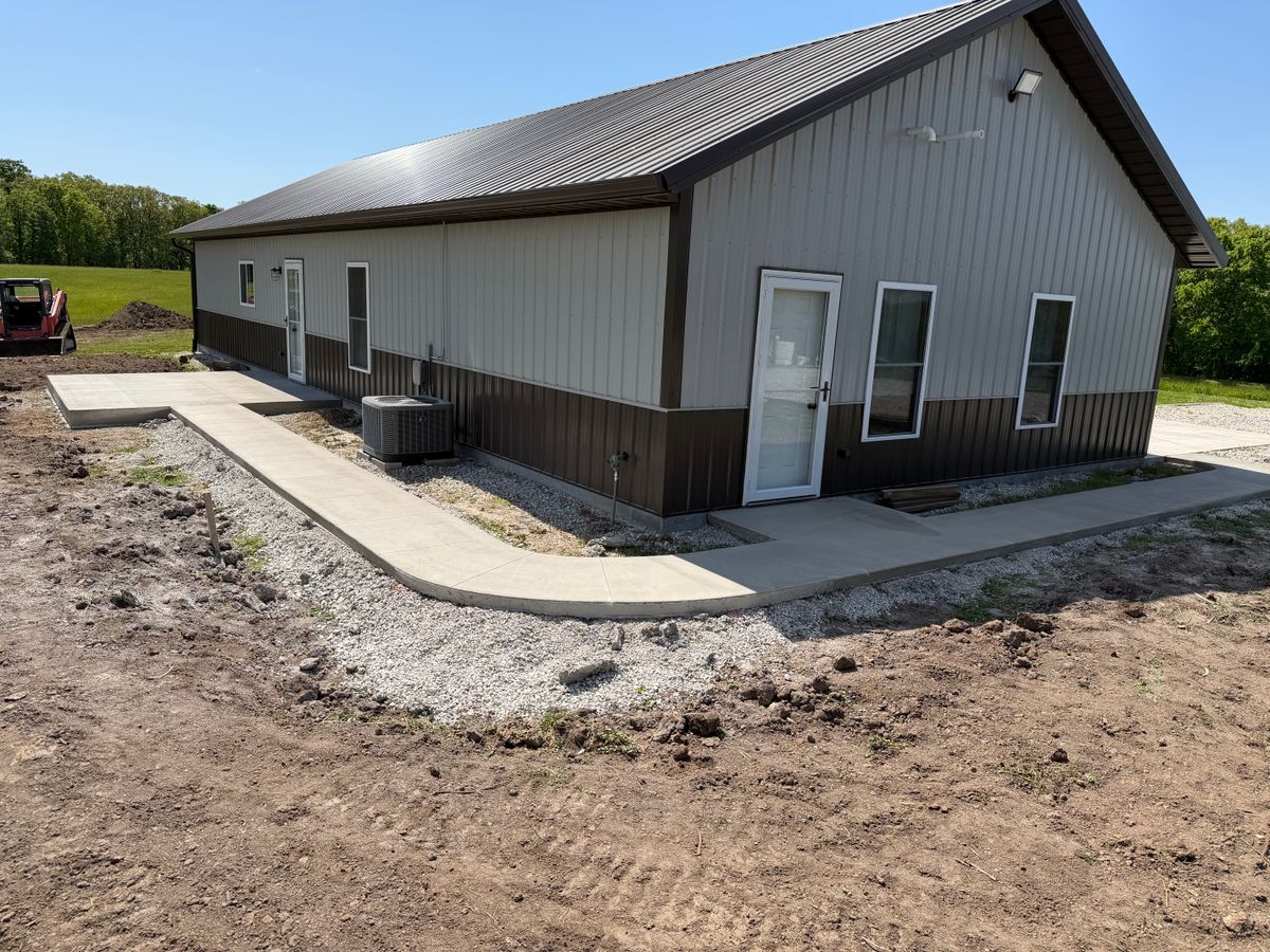 Sidewalk Installation for Walker Concrete LLC in Kahoka, MO