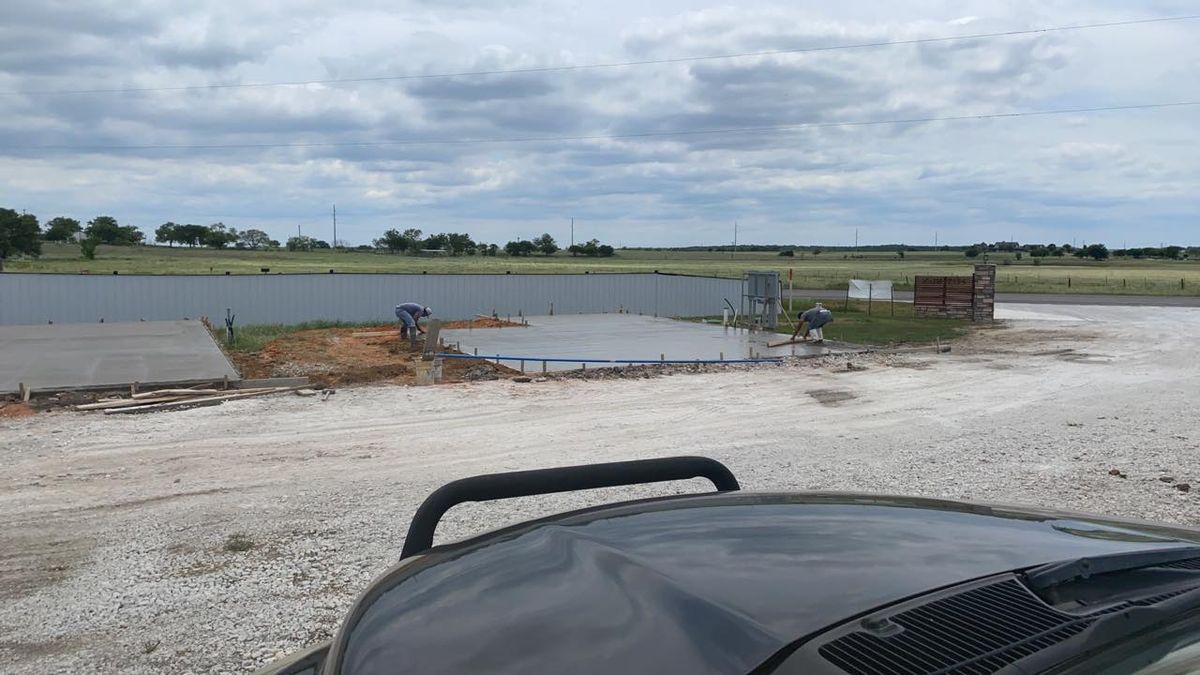 Stamped Concrete  for Javier Martinez Concrete Construction in Burleson, TX