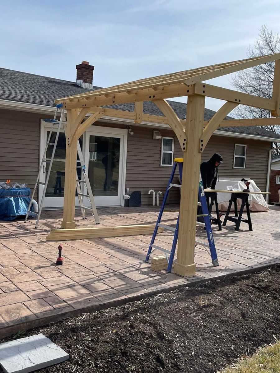 Gazebos and Pergolas for Jonathan A. Henne Property Services. in Hamburg, PA