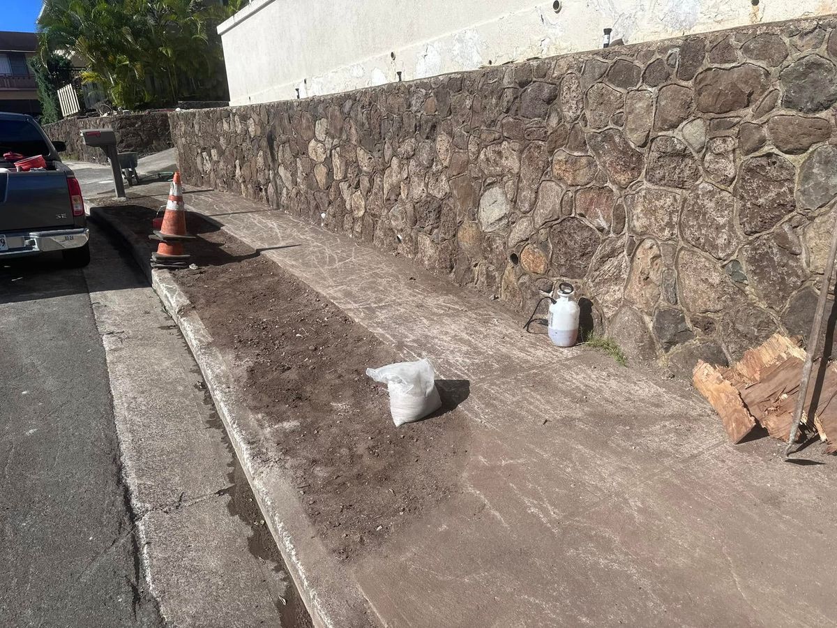 Concrete for Maka’s Akamai Masonry LLC in Kaneohe, HI