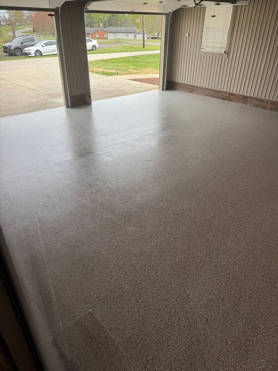 Epoxy Floor Coating for Mitchell’s Concrete Coatings in Taylorsville, NC