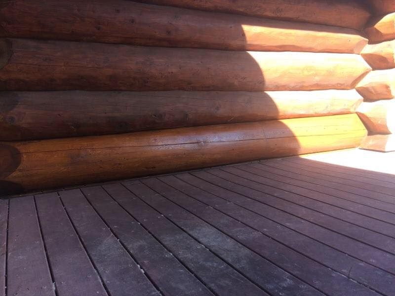 Staining for True Blue Logworks LLC in Corvallis, MT