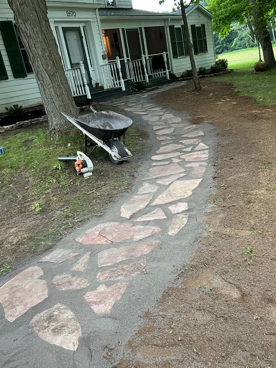 Walkways for Denicola’s Lawn Care in Oxbow,  NY