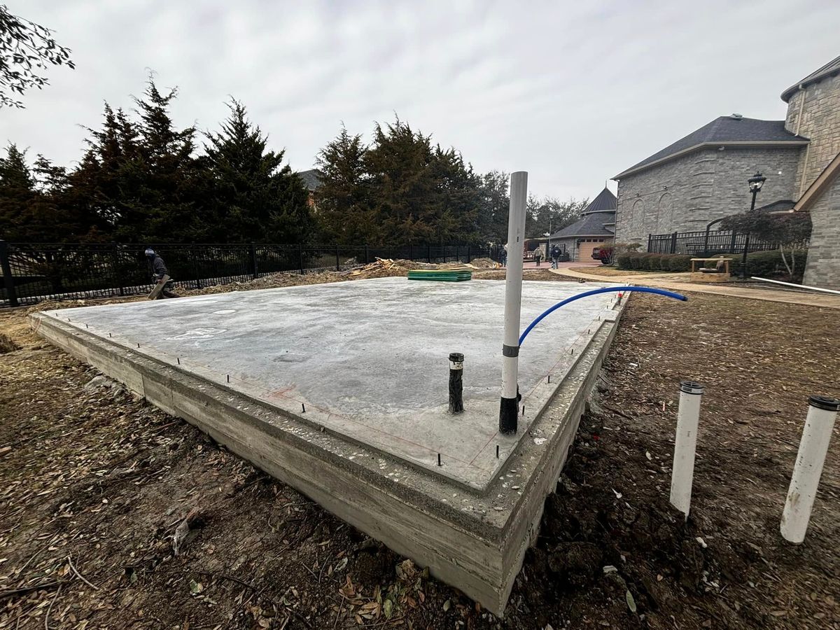 New Home Foundations for Maldonado's Concrete Construction in Dallas, TX