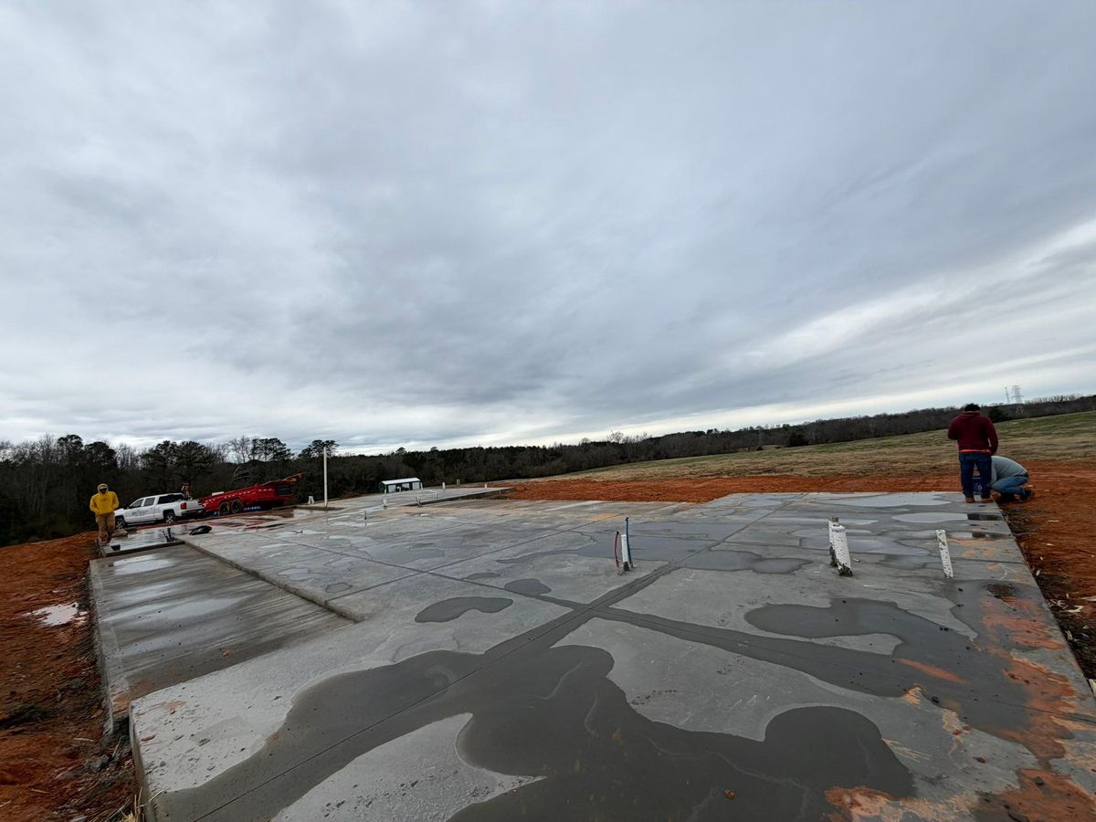 Foundation Pouring for DH Construction & Concrete in Roebuck, SC