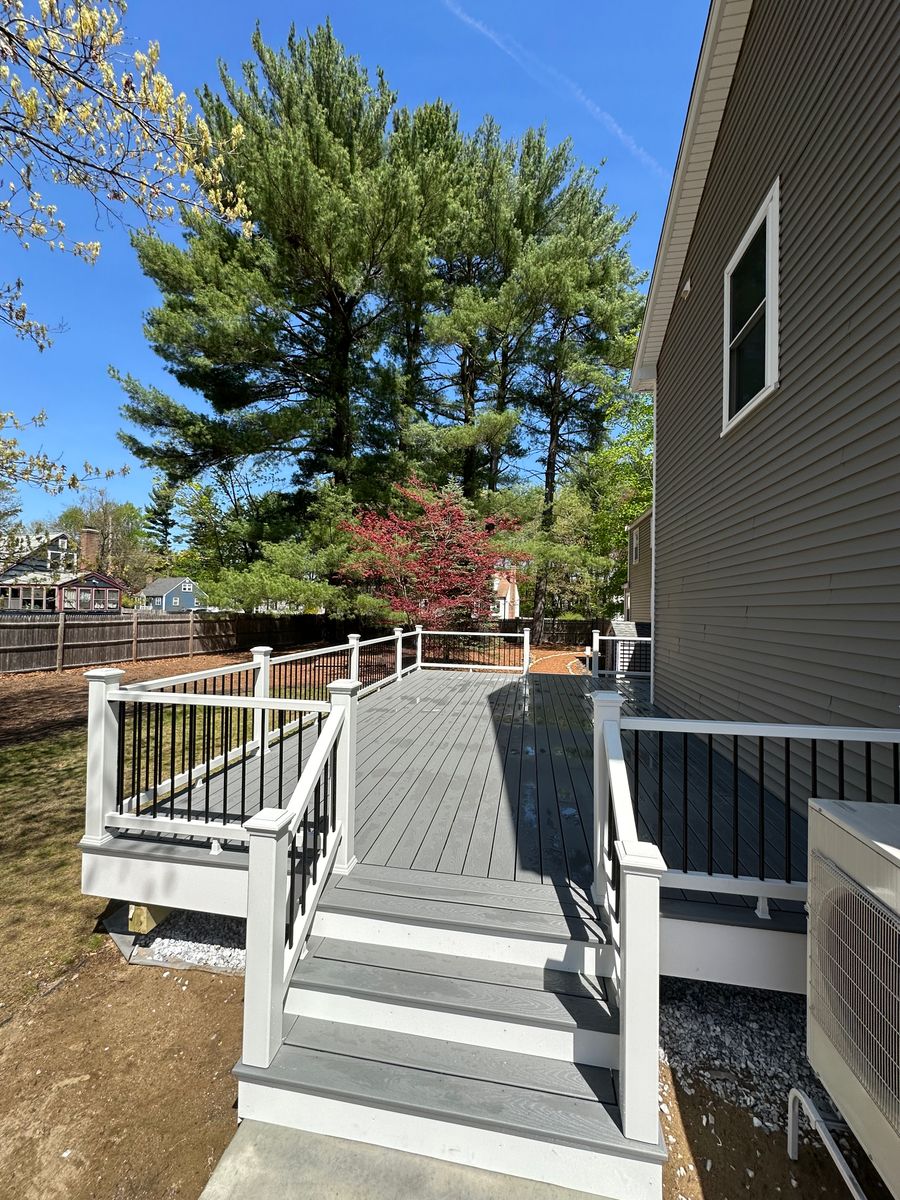 Deck Installation for Modern Art Construction in Lynn, MA