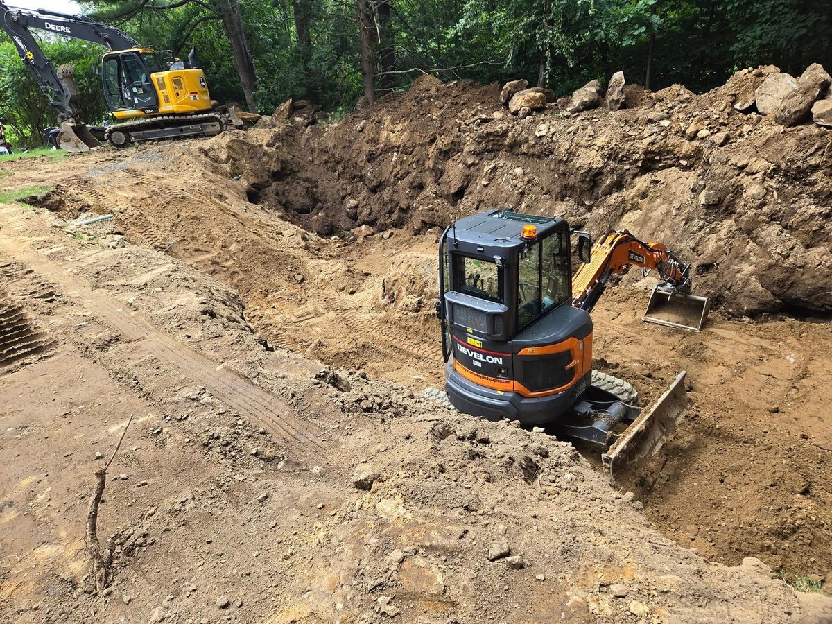 Residential & Commercial Excavation for MJS Excavating in Hardwick, MA