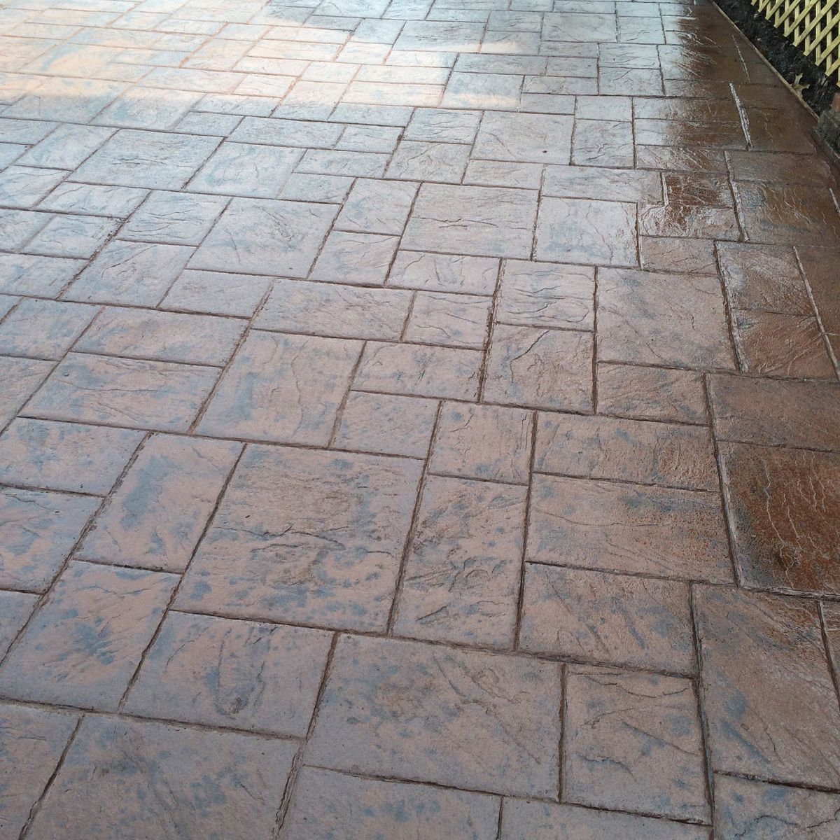 Stamped Concrete Installation for Lake Erie Companies in Grand River, OH