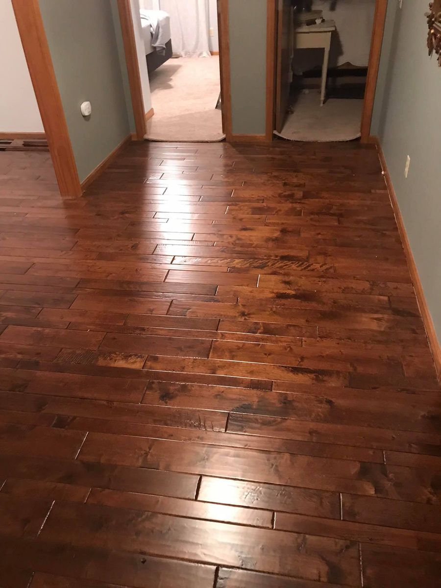 Hardwood Floor Installation for Ellis Custom Floors in Newport, Washington