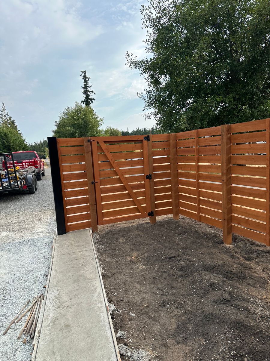 Gate Installation for McBride and Sons Fence in Camano, WA