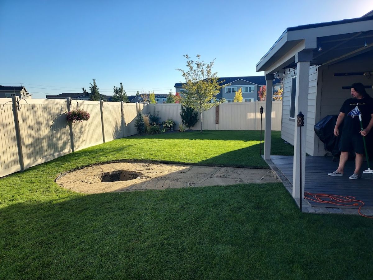 Pergola & Outside BBQ Area for Ida-Home Hardscapes in Coeur d'Alene, ID