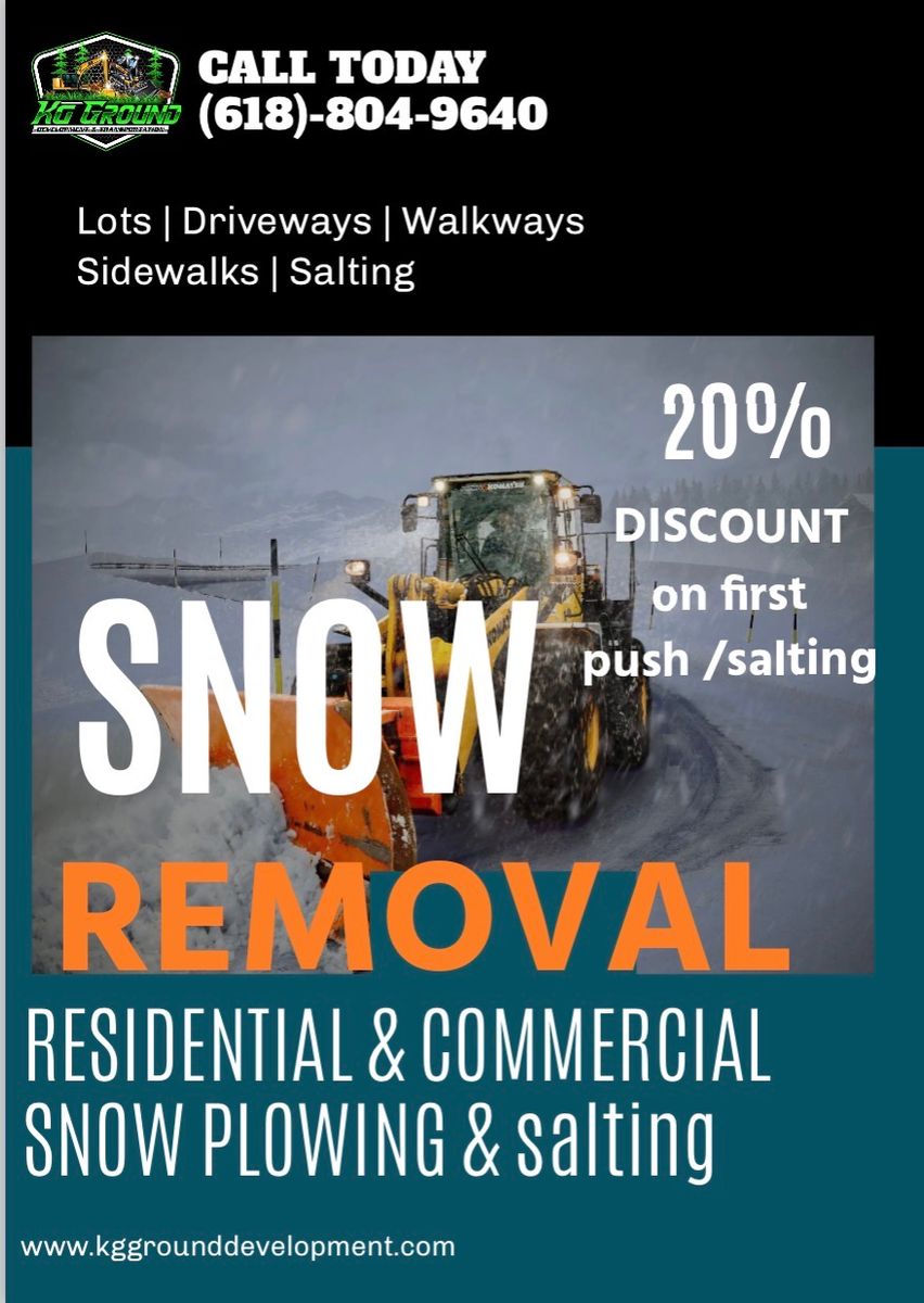 Snow Removal for KG Ground Development and Transportation in Newton, IL