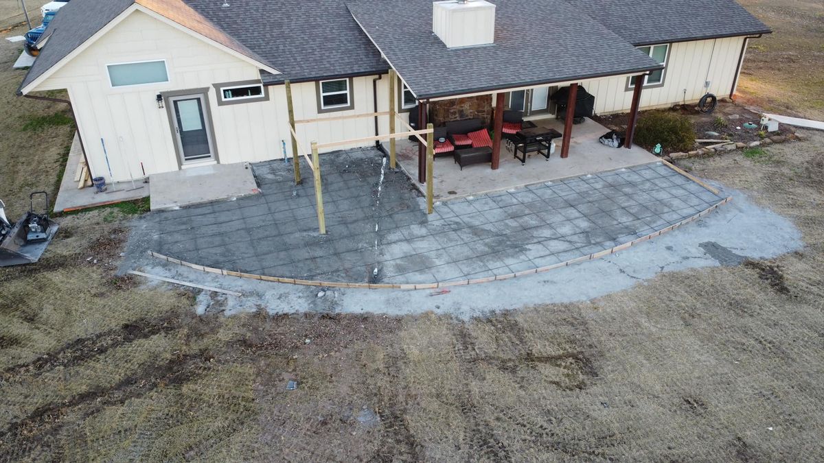 Patio Design & Installation for MTZ Concrete Services in Tulsa, OK