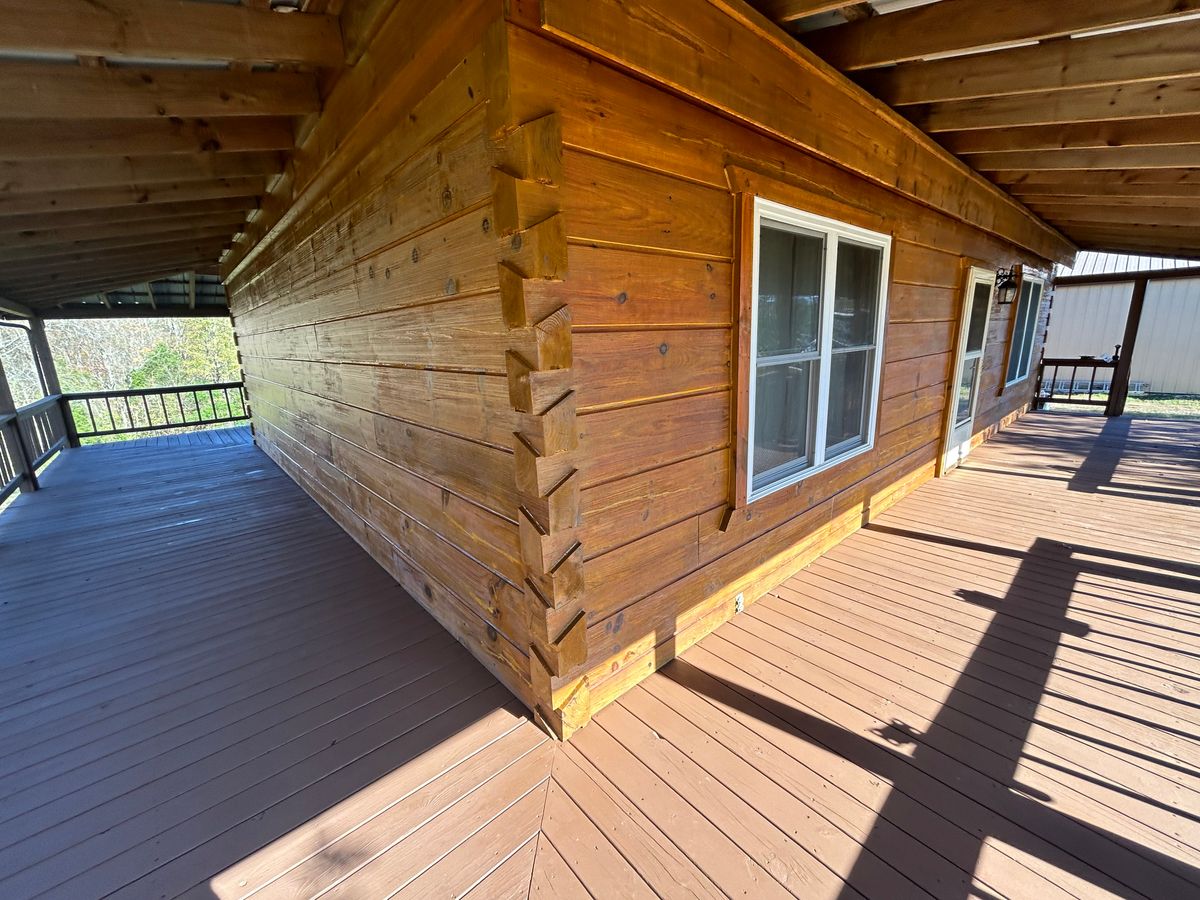 Log Home Staining for NXT Generation Painting in Cookeville, TN