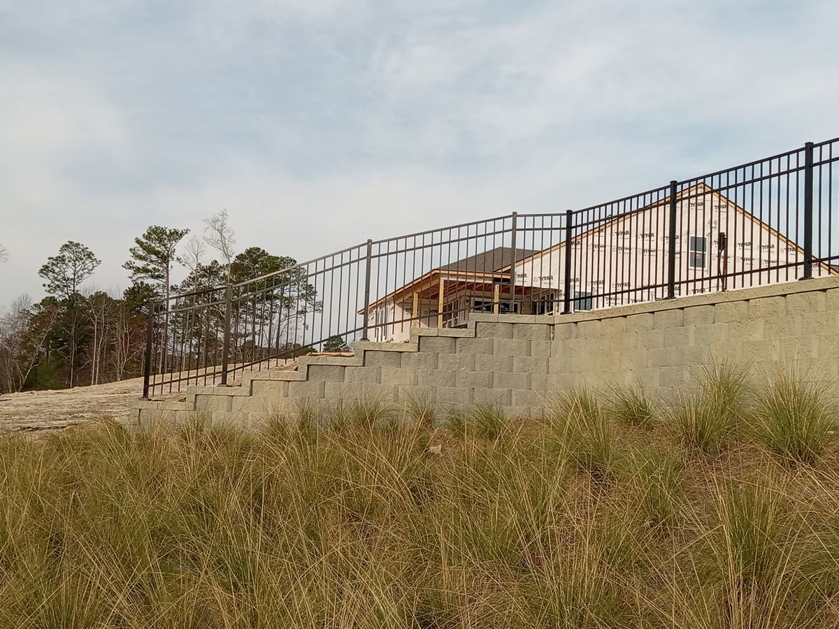 Aluminum Fence Installation for JB Nealy Fence in Elgin, SC