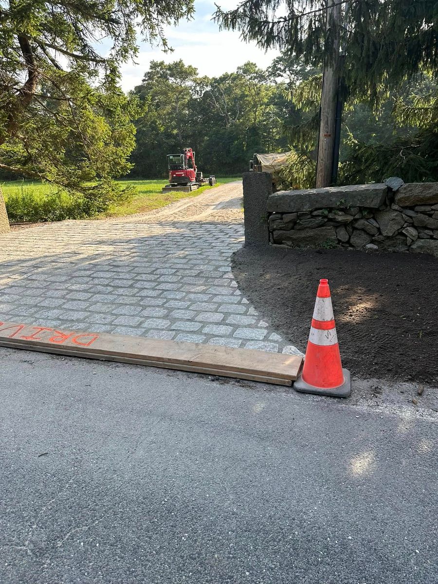 Hardscaping for E. Gordon Construction in Dighton, MA