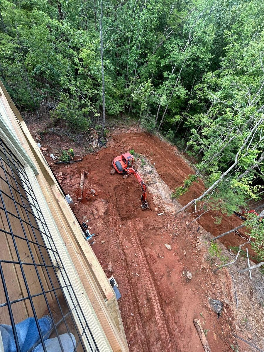 Excavation for Gibson Grade Works in Towns County, GA
