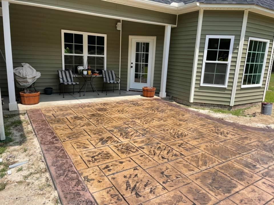 Patio Design & Installation for Concrete Cowboyz in Greenville, NC