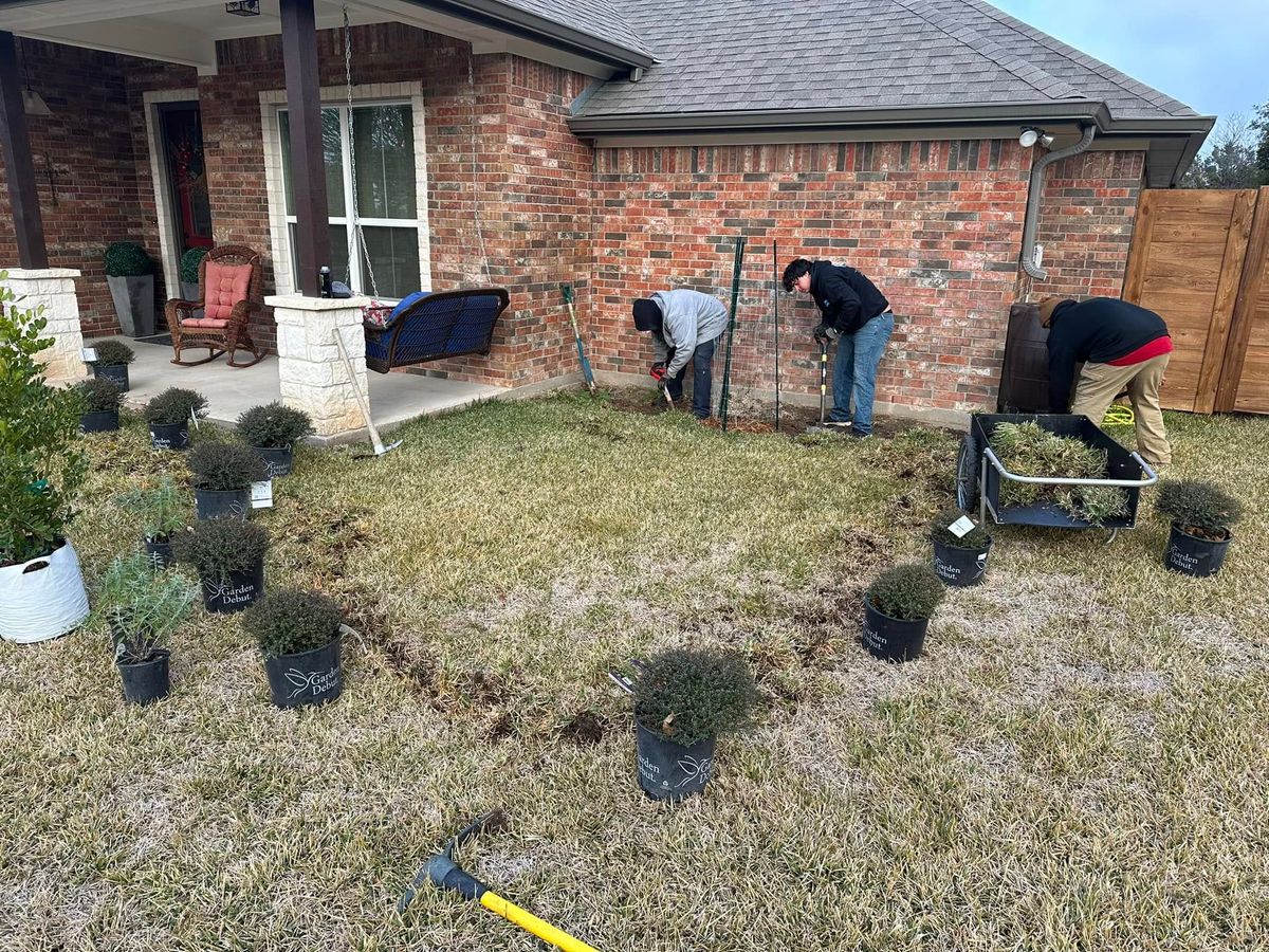 Landscaping for CrossCut in Kempner, TX