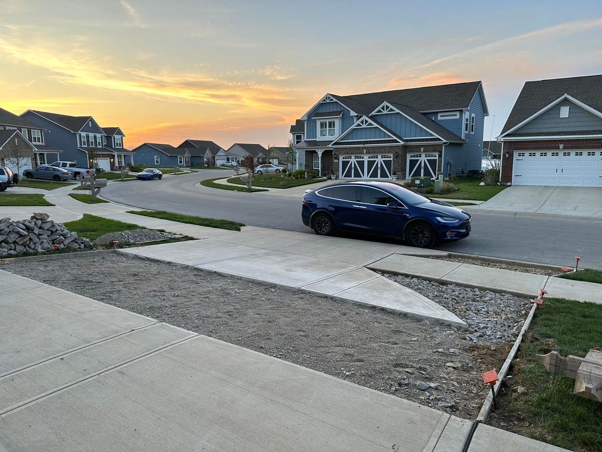 Driveway Construction for Fabian's Concrete in Indianapolis, IN