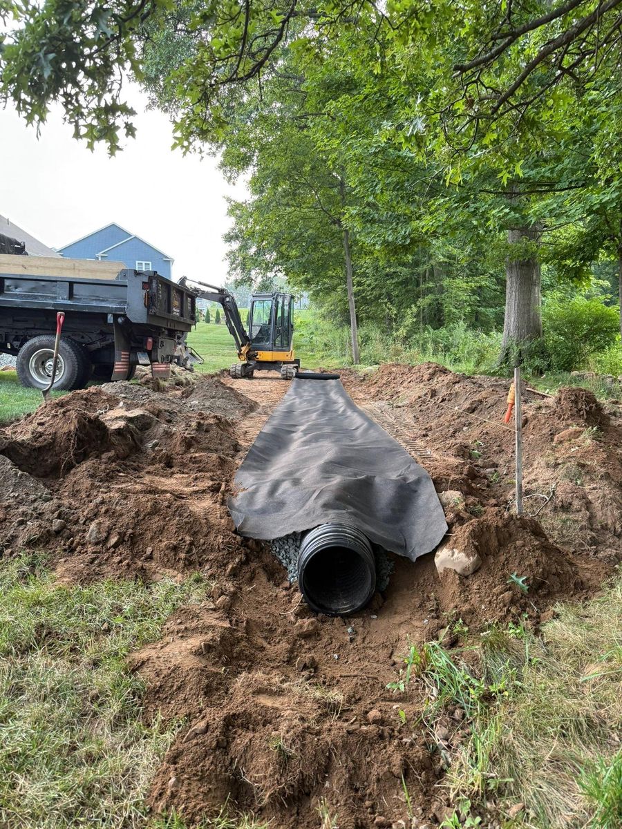 Site Work for Lennon Land Management in Suffield, CT