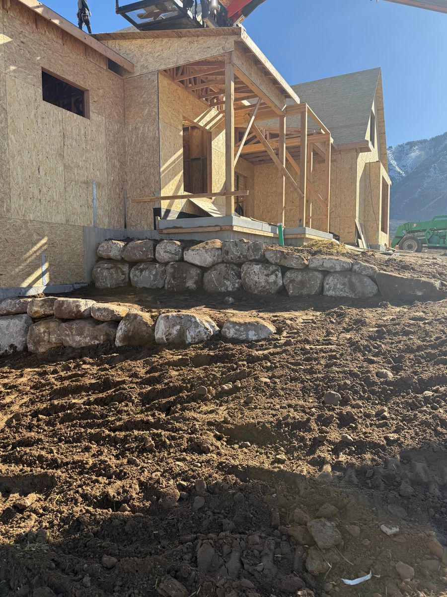 Site Preparation for Premier Rockwall & Excavating in Utah County, UT