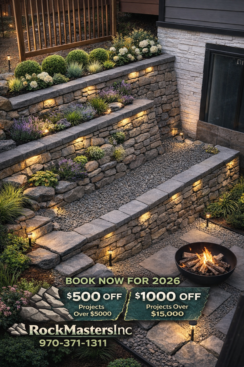 Landscape Design for Rock Masters Inc. in Evans, CO