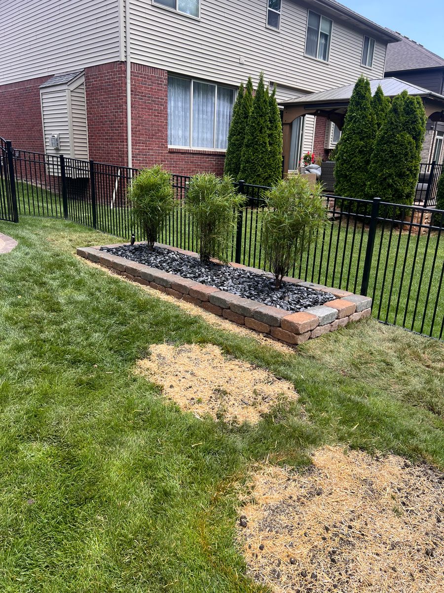 Retaining Wall Construction for Alltimate Outdoor Services in Warren, MI