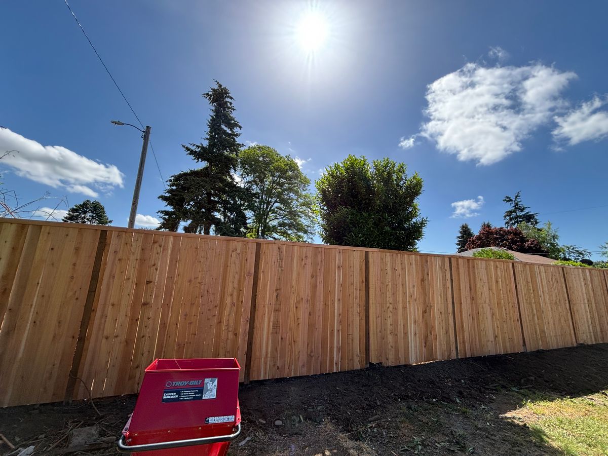 Fencing for C&A Concrete Construction in Salem, OR