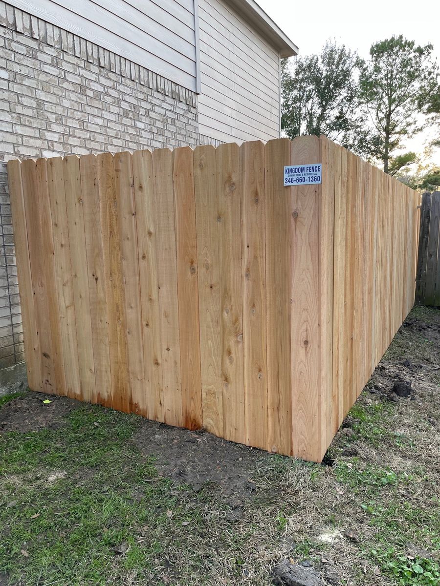 Residential Wooden Privacy Fencing for Kingdom Fence in Houston, TX