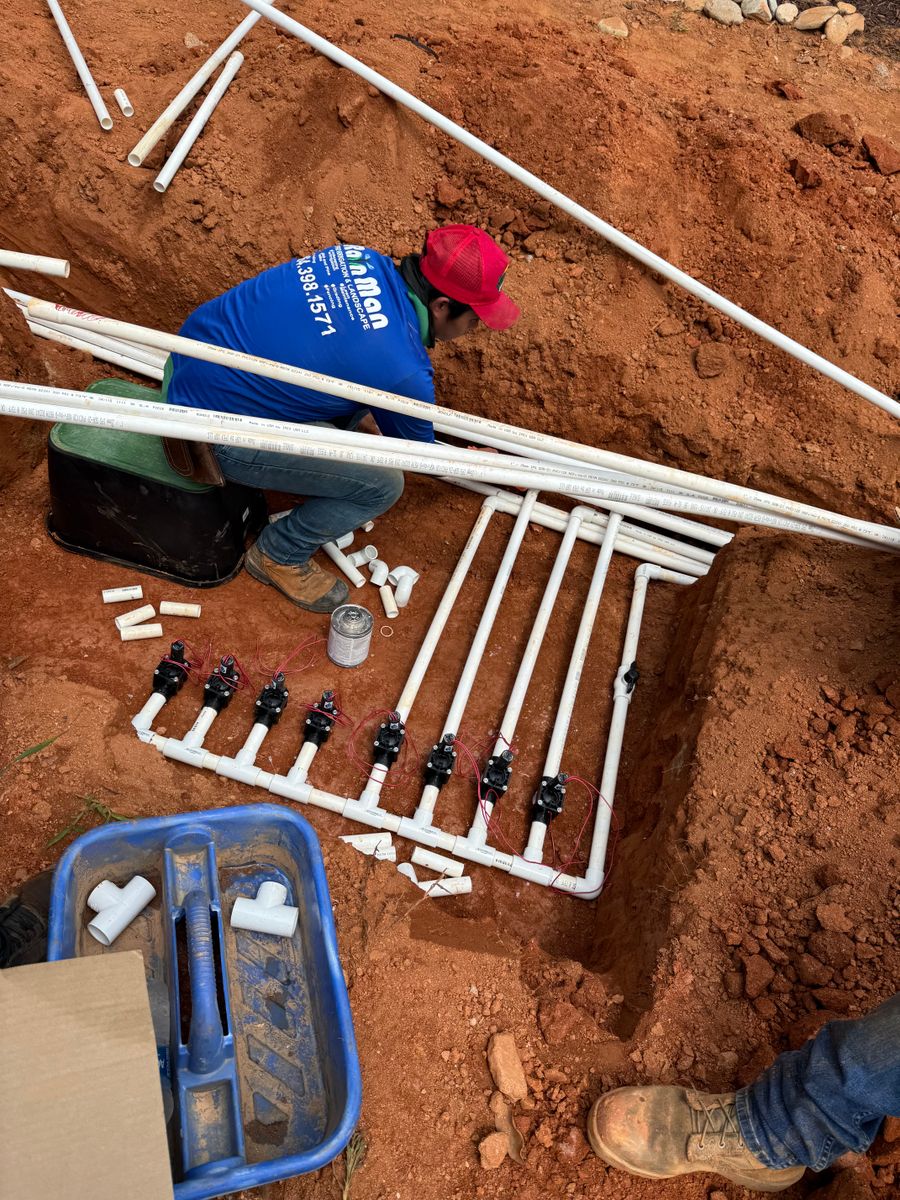 irrigation system for Rainman Pro Irrigation and Landscape LLC in Lyman, SC