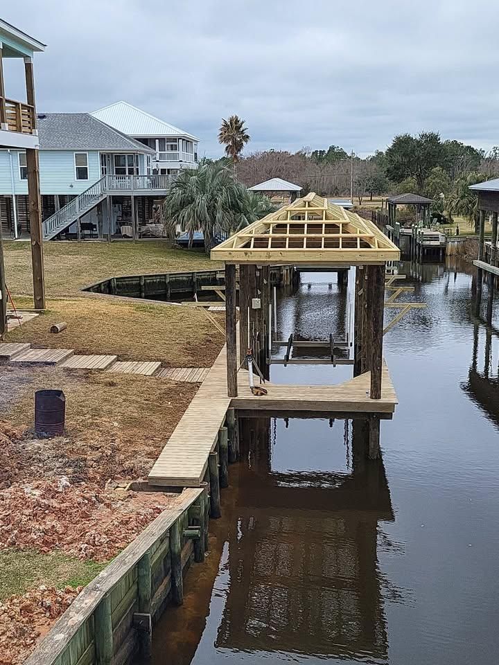 New Dock Construction for Coastal Marine Construction in Bay St. Louis, MS