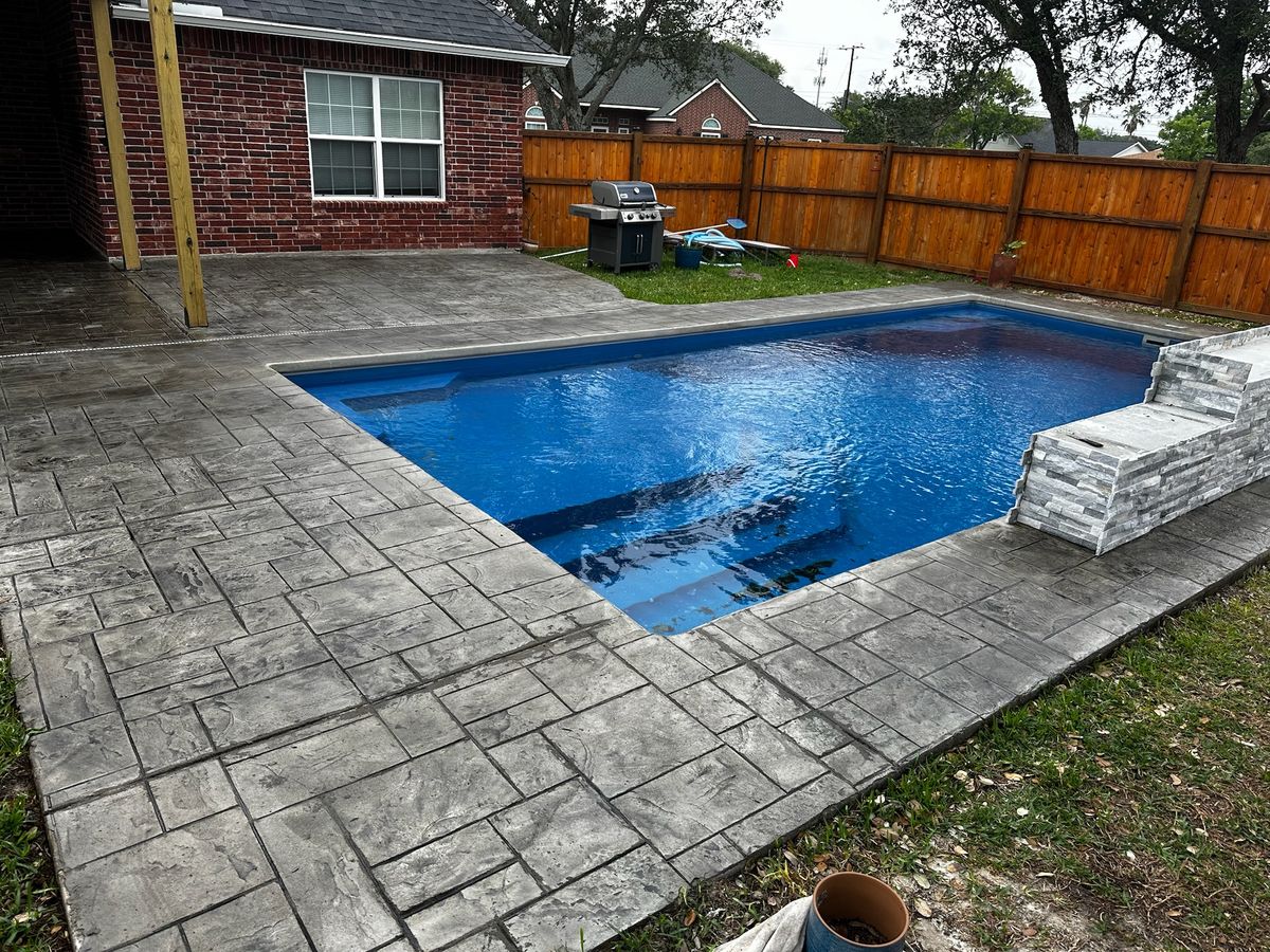 Pool Deck Builds for Keen Decorative Concrete in Corpus Christi, TX