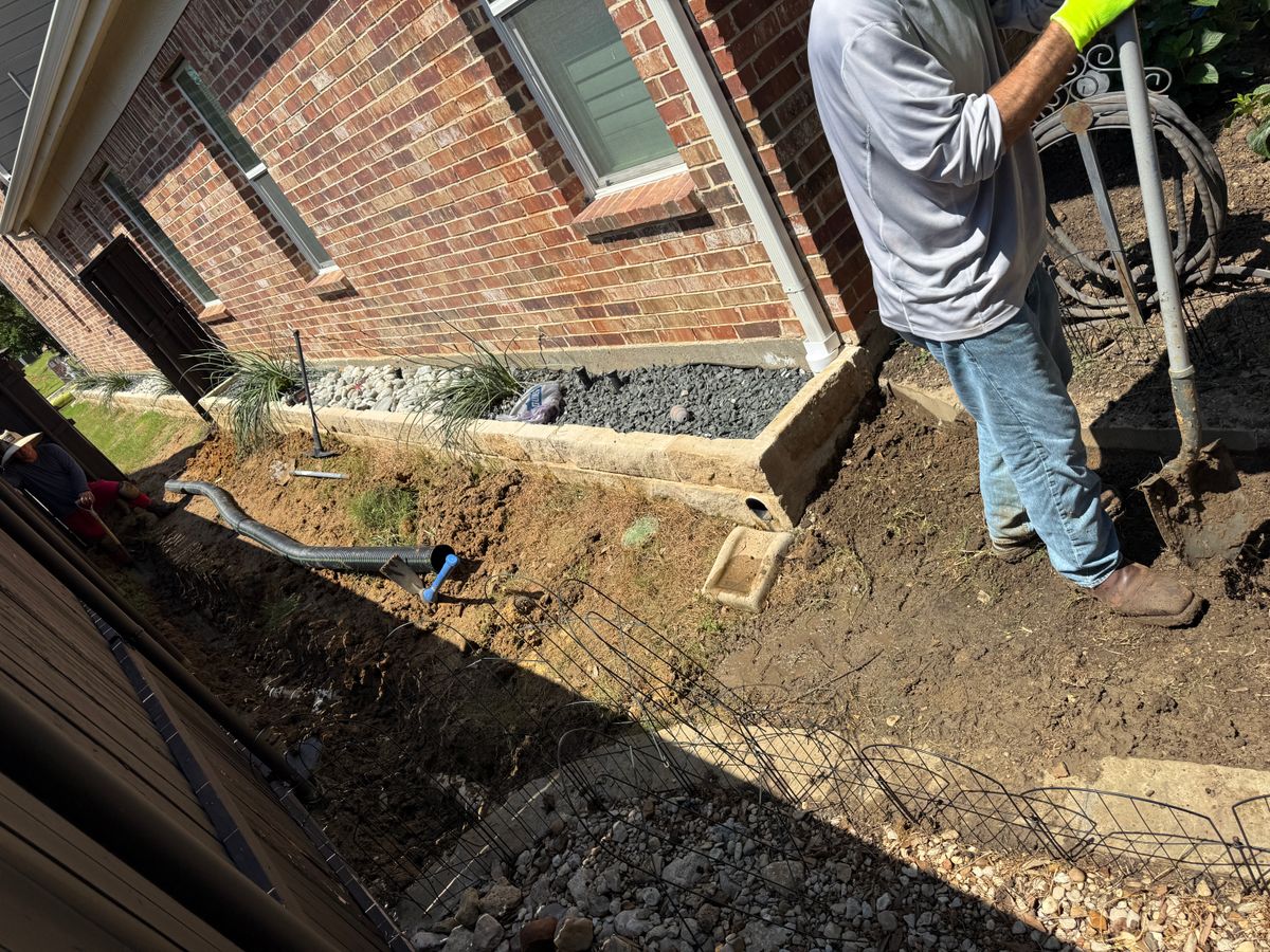 Yard Grading or Leveling for Light It Up AV and Turf in Keller, TX