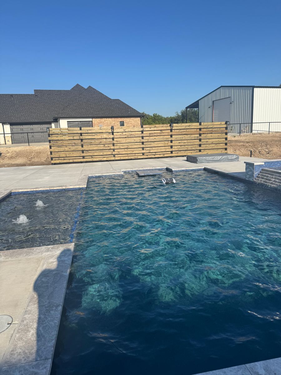 Custom Pool Design for Black Diamond Custom Pools LLC in Azle, TX