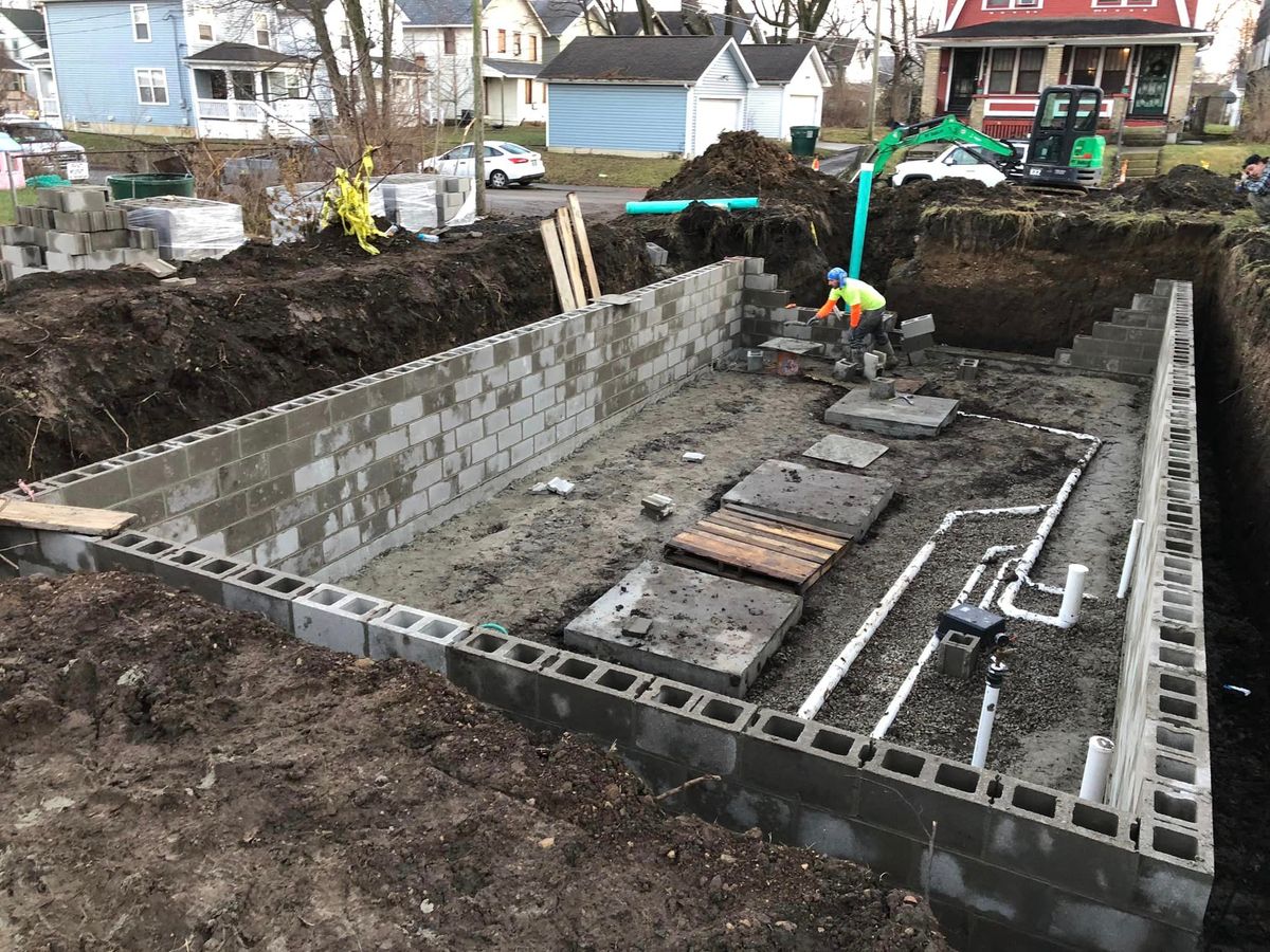 Concrete Foundation for Shamblin Masonry & Restoration in Columbus, Ohio